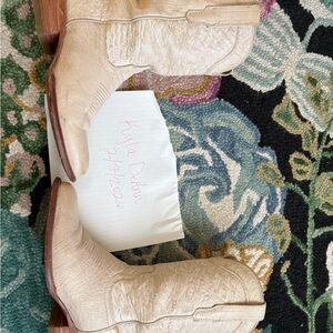 Tecovas Pearl Chloe’s Bone Heeled Boots